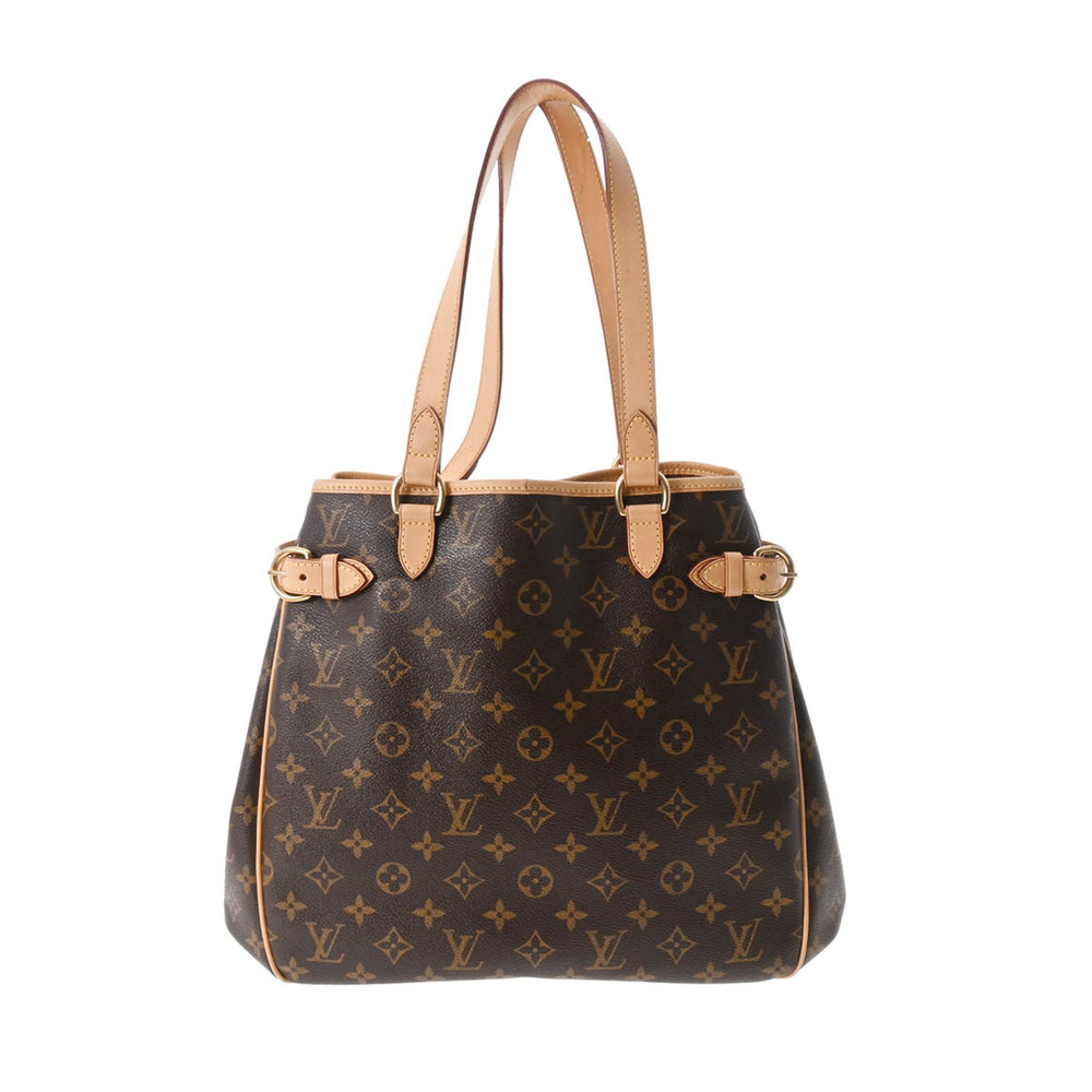 Louis Vuitton Monogram Batignolles Vertical Brown Canvas Tote Bag